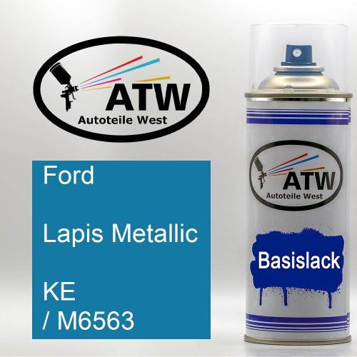 Ford, Lapis Metallic, KE / M6563: 400ml Sprühdose, von ATW Autoteile West.